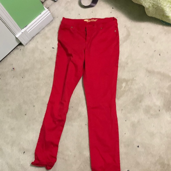 Red straight leg jeans - Picture 1 of 3